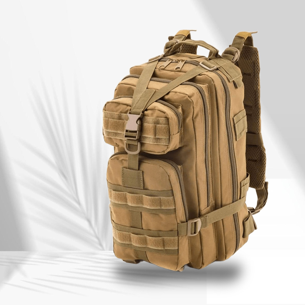 Army-Style Military Pack with Multiple Compartments